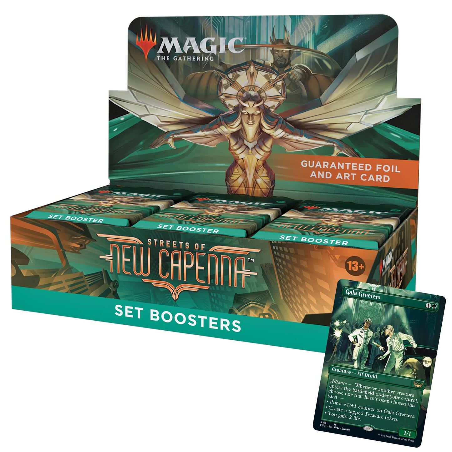Magic: The Gathering Streets Of New Capenna Set Booster Box | 30 Packs + 1 Box Topper (361 Magic Cards)