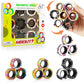 Mboutrising 12Pcs Magnetic Ring Fidget Spinner Toys Set, Graffiti Camo Fingers Magnet Rings, Adhd Stress Relief Magical Toys For Training Relieves Autism Anxiety, Great Gift For Adults Teens Kids