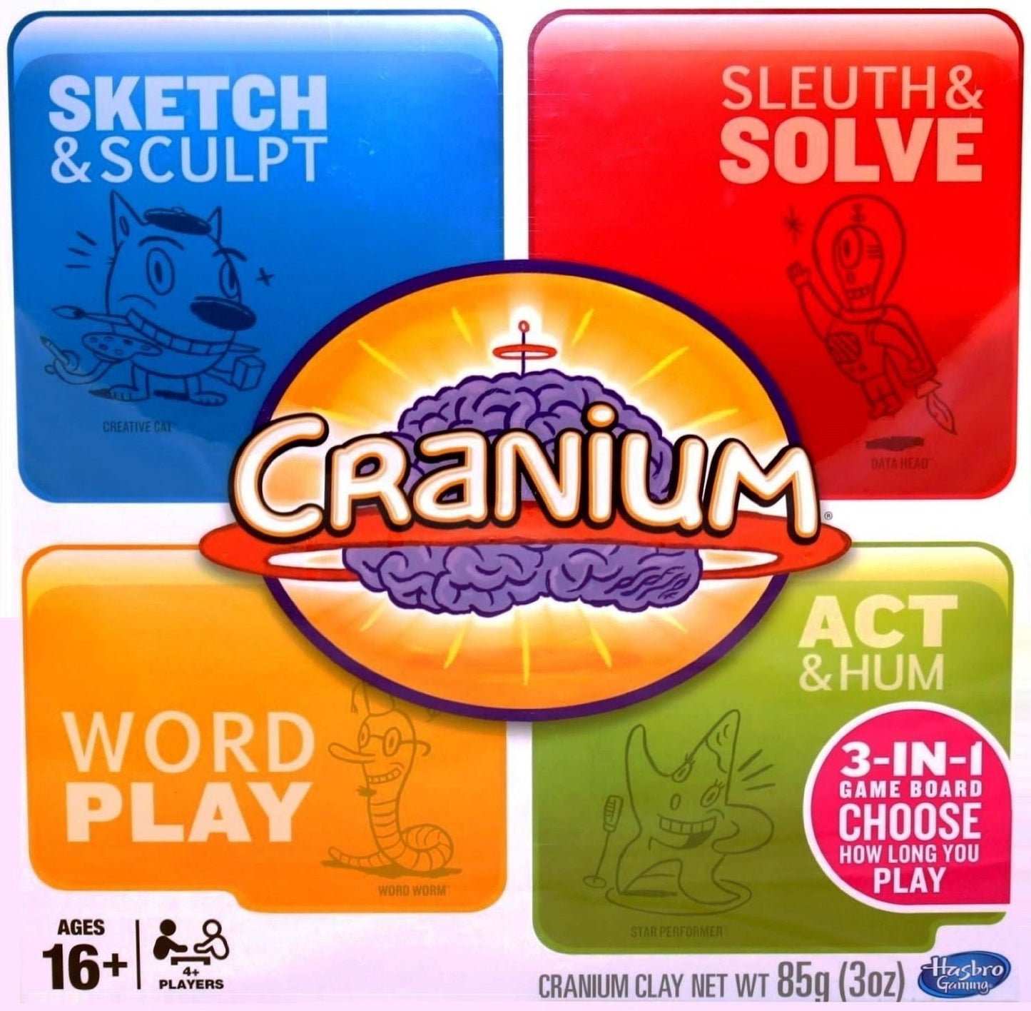 Hasbro Cranium 3-in-1 Game Board - 600 Cards, Cardboard, Model SG_B010LAUDIM_US