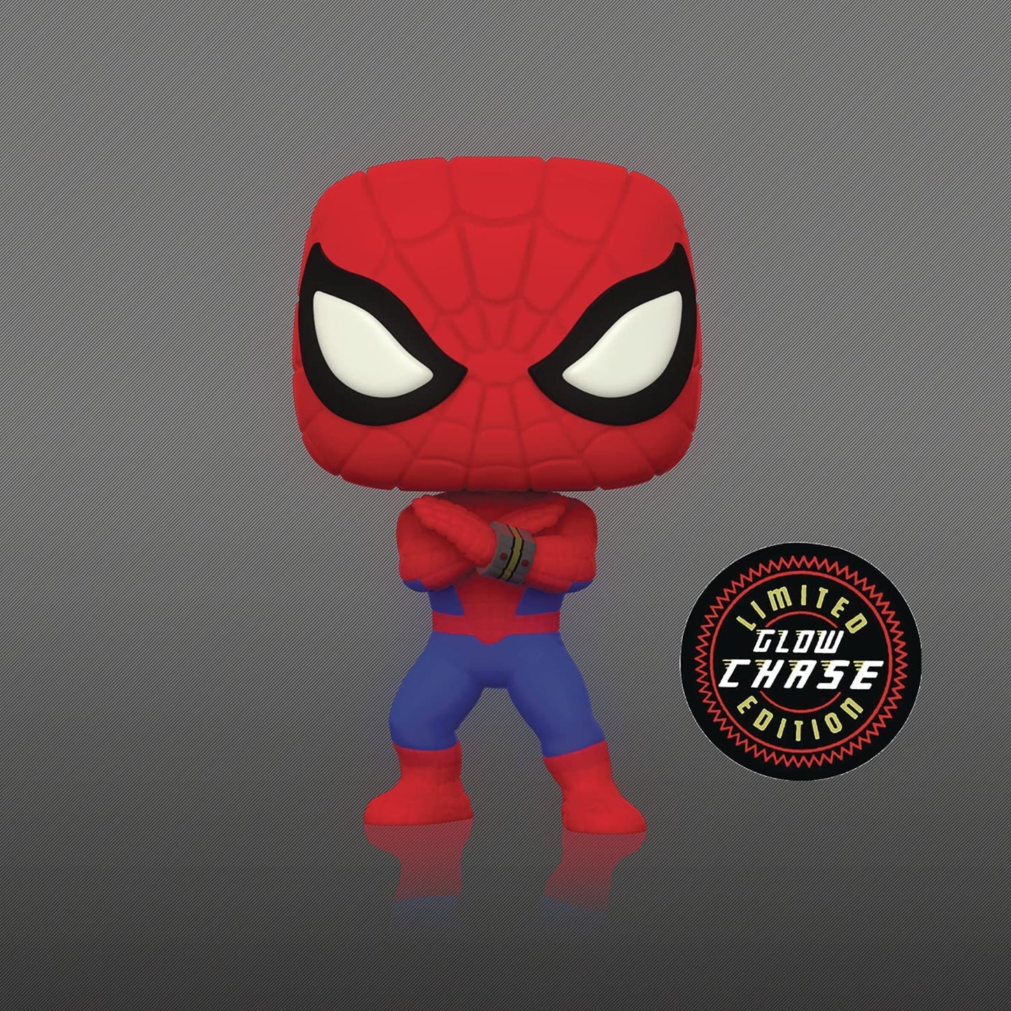 Funko Pop Marvel: Spider-Man Japanese Tv Series Vinyl Limited Glow Chase Edition (Bundle With Eco Tek Protector Case)