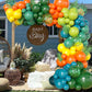 Gresatek Jungle Themed Balloon Garland Arch Kit, Sage Green Orange Yellow Olive Balloons Decorations For Boys Girls Birthday Bab
