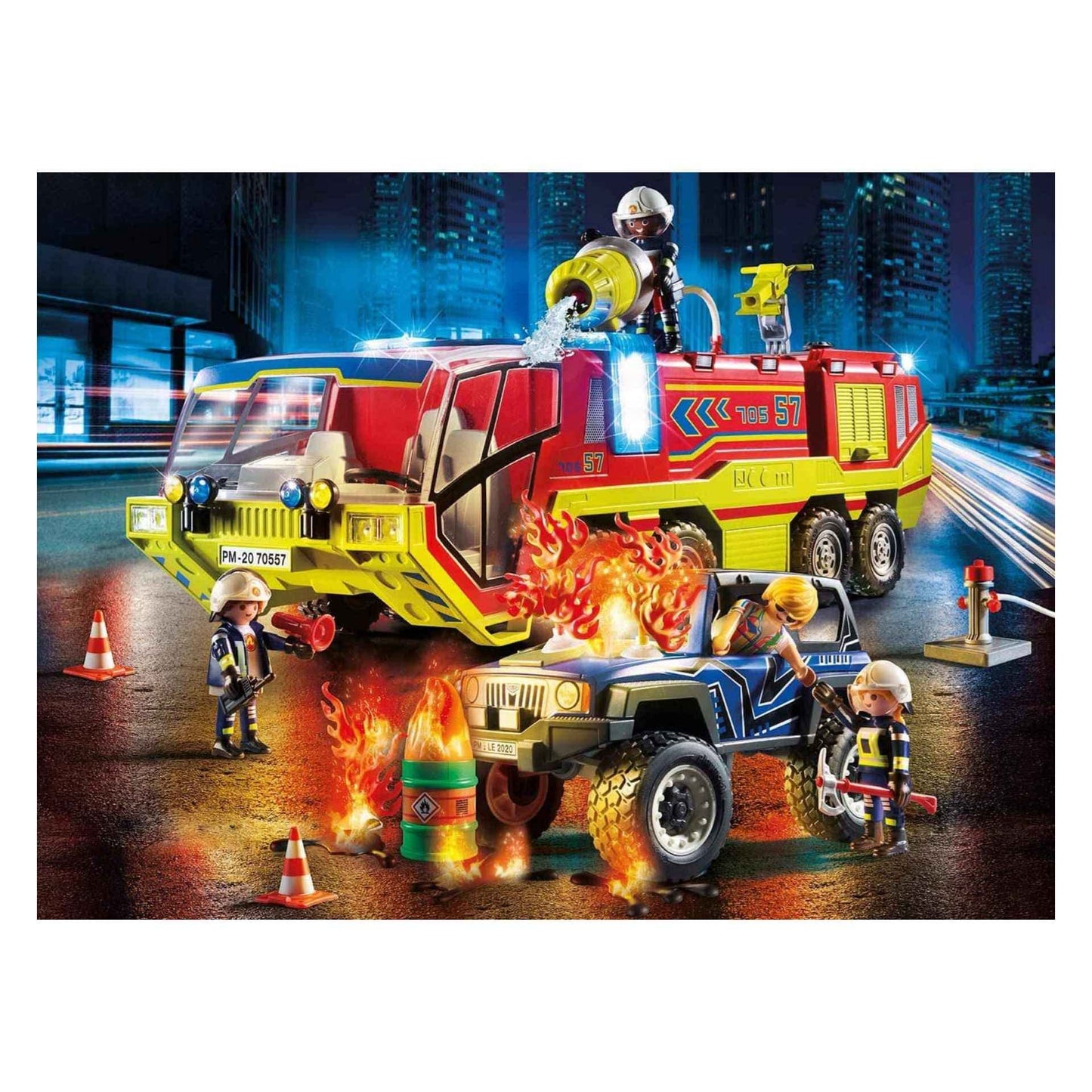 Playmobil Fire Engine With Truck