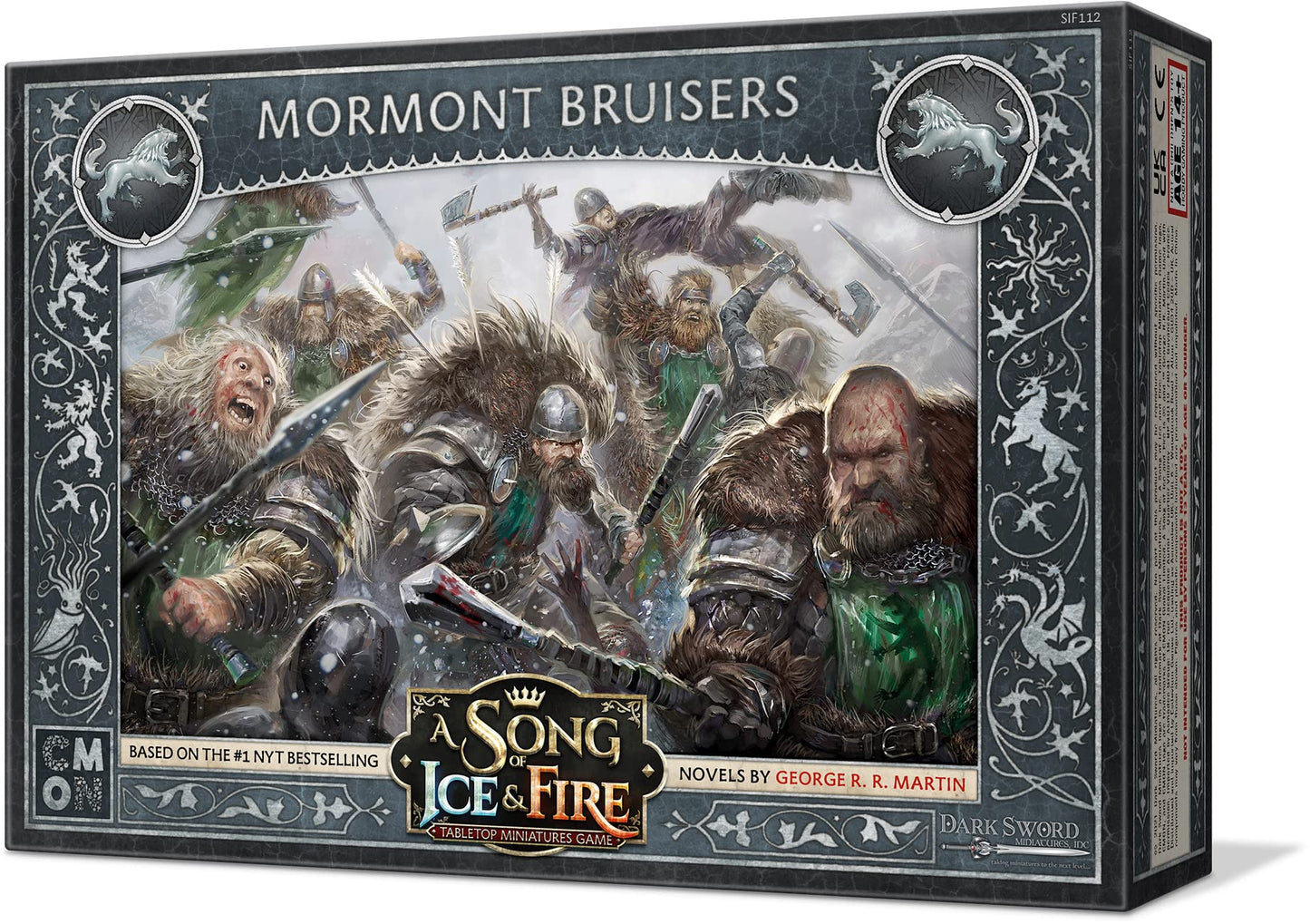 CMON A Song of Ice and Fire Tabletop Miniatures Game Mormont Bruisers Unit Box Strategy Game for Teens and mature-themeds Ages 14+ 2+ Players Avg. Playtime 45-60 Minutes Made SIF112 Multicolor