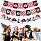 Zwiebeco Red Black White Happy Birthday Banner Pirate Bunting Garland Banner For Boys Girls Kids Teenagers Mens Womens Adults Bi
