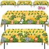 AnapoliZ Jungle Animal Tablecloth | 3 Pcs Pack 54 Wide x 102 Long | Plastic Safari Animal Table Cover | Zoo, Jungle Party Deco