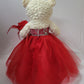 KINNEX COLLECTIONS SINCE 1997 20 Teddy Bear with Elegant Dress (Centerpiece) ~ B16631N-14 (Red)