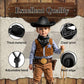 SeptCity Toddler Cowboy Hat and Bandana for Age 2-5 (Black)