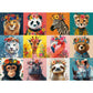 500 Piece Puzzles For Adults,Beautiful Wild Animals Jigsaw Puzzle For Adults Kids Seniors,Recycled Cardboard Dogs Puzzle 500 Piece,Family Activity Great Gift For Family Friends 20.5 * 15 Inch