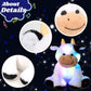 Cuteoy Musical Plush Cow Stuffed Animal Soft Glowing Led Light-Up Nightlight Toys Singing Lullabies Birthday Christmas Plushies Gifts For Kids Boys Girls,10'