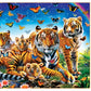 Masterpieces 300 Piece EZ Grip Jigsaw Puzzle - Tiger & Butterflies - 18x24