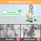 iPlay, iLearn Bouncy Pals Dairy Cow Hopper - Plush Inflatable Ride-On Toy for Kids, 21x12x24 inches, White and Black