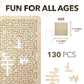 Woodsters Mind Bending Wooden Jigsaw Puzzle - Difficult Challenging Impossible Puzzles For Adults, Advanced Hard Jigsaw Puzzles - Aztec Labyrinth - 130 Pieces