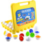 Play Brainy Montessori Alphabet Matching Eggs, 26 Pc. ABC Letter Set, Educational Early Learning Toys and Shape Recognition Sort