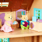 Li'L Woodzeez Cat Family Set – Whiskerelli Cats With Storybook – 5Pc Toy Set With Miniature Animal Figurines – Family Toys And Books For Kids Age 3+