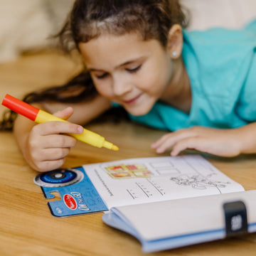 Melissa & Doug On the Go Spy Mystery Secret Decoder Book With Decoder Wheel and Magic-Reveal Pen