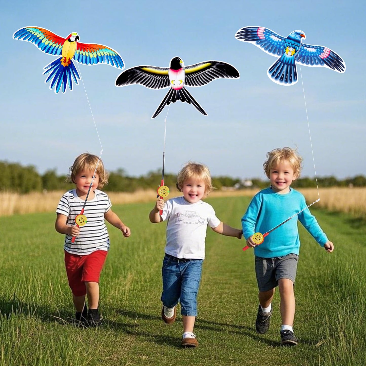 Vodolo Kites For Kids Ages 3-5,6Pcs Cute Colorful Kid Kites Easy To Fly For Beach Park Outdoor Game Activities,Pocket Mini Kite