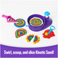 Kinetic Sand, Swirl N Surprise Playset with 2lbs of Play Sand, Including Red, Blue, Green, Yellow and 4 Tools, Sensory Toys for