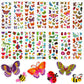 200 Counts 3D Animal Insect Small Stickers Sheets Bulk For Kids Toddlers, Foam Sticker Books For Kids