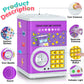 Purple Piggy Bank For Kids, Cash Coin Can Atm Bank Electronic Coin Money Bank For Kids-Hot Gift, Great B-Day Xmas Toy Gifts For