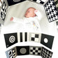 Samuel Sensory Supersized Black & White Sensory Board - 100cm Tummy Time Toy for Babies 0-3 Months, Thick Paper, Model A1