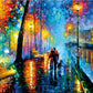 Ingooood- Jigsaw Puzzle 1000 Pieces- Must-Have Collections Series-Rainy Night Walk,Accompanied Oil Painting Jigsaw Puzzles For Adults Teens Kids Brain Teaser (Accompanied)