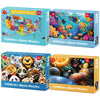 Jeacirio 4 Pack 100 Piece Puzzles For Kids Ages 4-6 - Jigsaw Puzzles For Kids Ages 6-8 8-10 100 Piece Jigsaw Puzzle For Adults T
