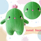 Baboli Cuddly Cactus Stuffed Plant Animal With Smile Face And Pink Antenna Honey Cacti Plush Soft Toy Pretty Sweet Mascot Gifts For Kids Girls And Boys Present For Birthday Or Party 10 Inches