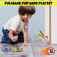 ArtCreativity Pullback Flip Stunt Cars for Boys (Set of 12) Pullback Diecast Race Cars for Kids in 8 Cool Designs - Retro Toy Ca