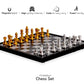 Big Mo's Toys Magnetic Travel Chess Set - Folding Board, Portable, Metal, Silver, 9.7" - Great Travel Toy for Kids and Adults