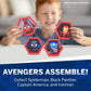Wow! Pods 4D Marvel Captain America Toy, Unique Connectable & Collectable Bobblehead Figure, Wall/Shelf Display, Toy Action Figure, Toy Figures, Captain America Action Figure, Gifts For Kids & Adults