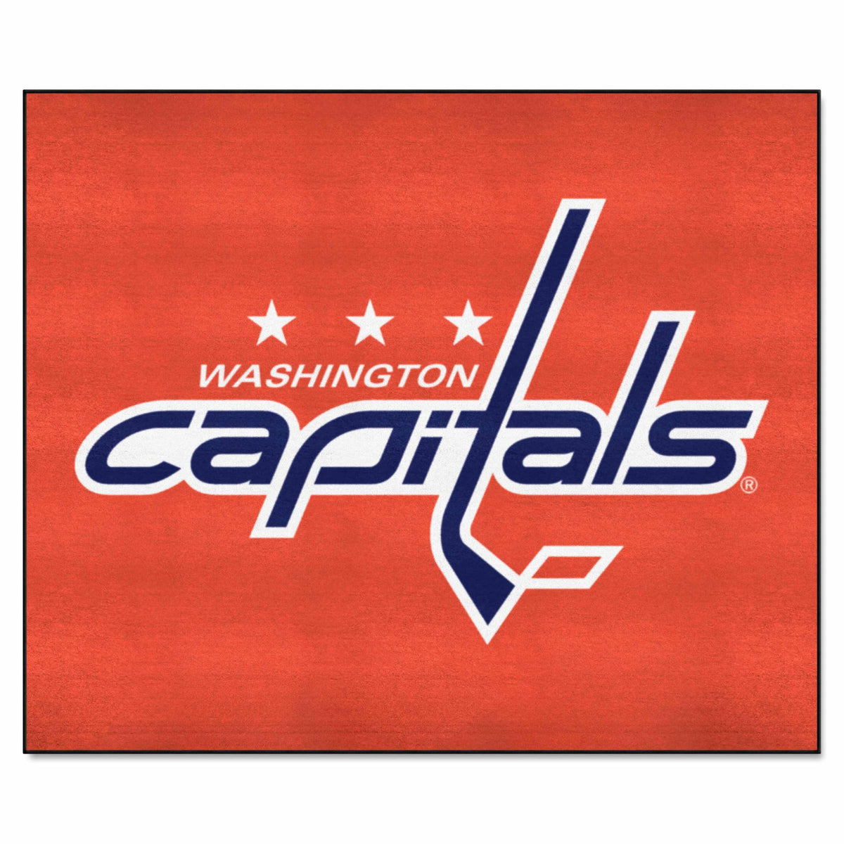 FANMATS 10559 Washington Capitals Tailgater Rug - 5ft. x 6ft. Sports Fan Area Rug, Home Decor Rug and Tailgating Mat