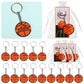 Huquary 30 Sets Sport Team Party Favors Acrylic DIY Name Keychains Soccer Softball Baseball Keychain Gift for Birthday Party Rew