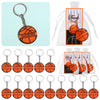 Huquary 30 Sets Sport Team Party Favors Acrylic DIY Name Keychains Soccer Softball Baseball Keychain Gift for Birthday Party Rew