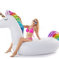 Jasonwell Giant Inflatable Unicorn Pool Float Floatie Ride On With Fast Valves Large Rideable Blow Up Summer Beach Swimming Pool Party Lounge Raft Decorations Toys For Kids Adults