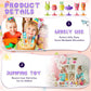 Deekin 150 Pieces Big Eye Animal Toys Spring Launchers Toys Jumping Toys Bouncy For Boys And Girls Classroom Prizes Return Goodi