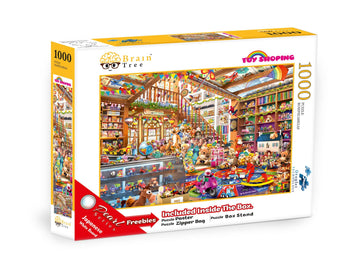 Brain Tree - Toy Shopping 1000 Piece Puzzle For Adults - Unique Puzzles For Adults 1000 Pieces And Up With Droplet Technology Fo
