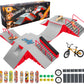 Rngodo Finger Skateboard Park Kits,14-In-1 Bigger Finger Skateboard Ramp Set With 14 Ramps,8 Fingerboards,1 Finger Bike, Skate P
