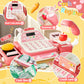 Stactcute 49Pcs Pretend Play Cash Register Toy Set For Kids With Real Calculator,Scanner,Microphone,Conveyor Belt,Weighing Tool,