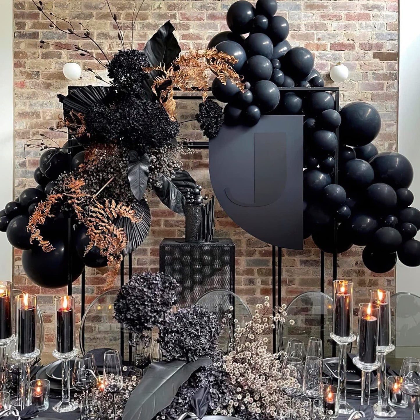 Black Balloons 12 Inch, 100 Pack Black Latex Balloons Helium Quality For Birthday Halloween Graduation Baby Shower Father'S Day