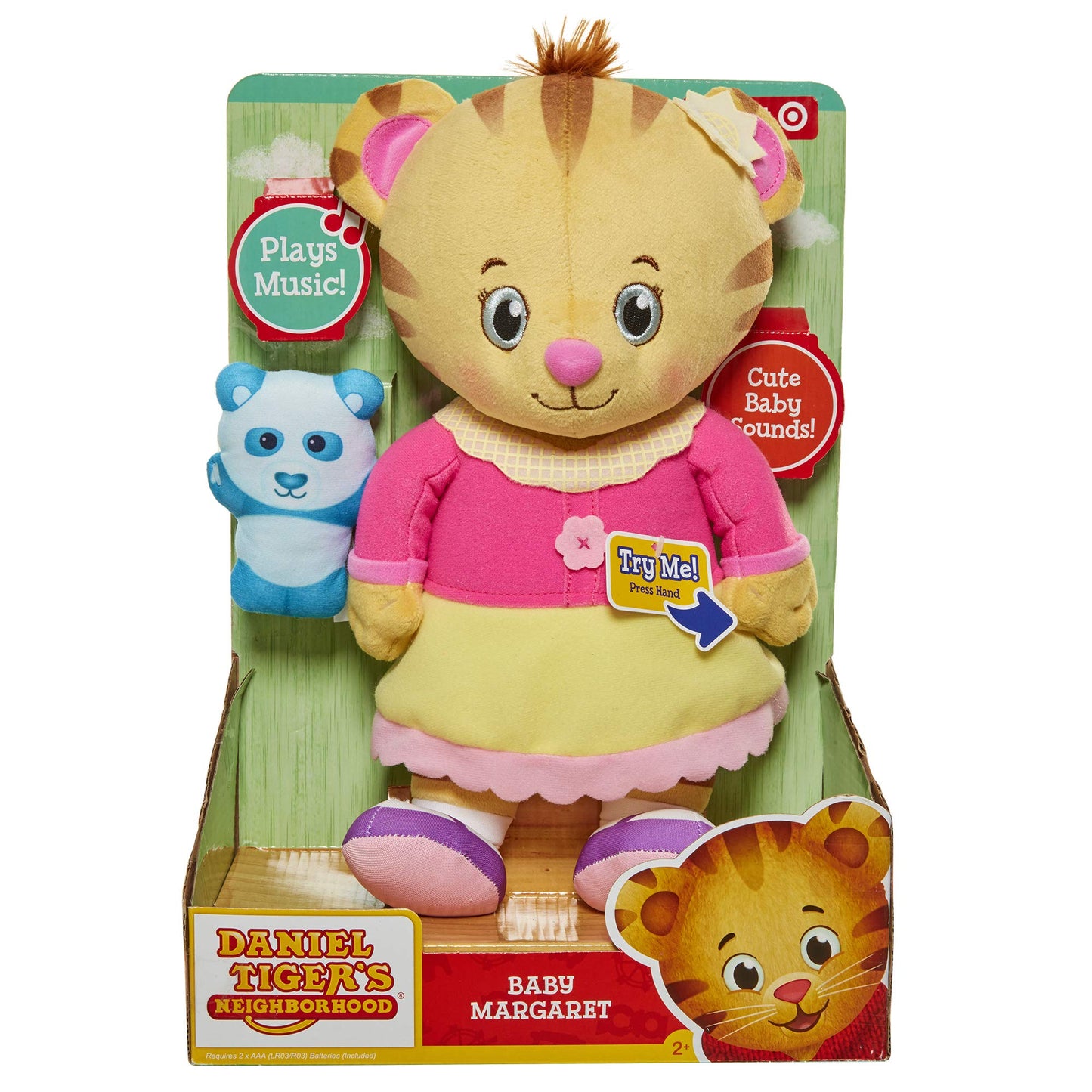 Daniel Tiger's Neighborhood 12 Talking Baby Margaret Plush Toy - Multicolour, 1 Count - Perfect for Kids and Fans