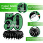 50Th Birthday Party Decorations, Green And Black Happy 50Th Birthday Decorations Hanging Swirls Banner Honeycomb Centerpieces For Men Women Happy 50 Years Old Bday Party
