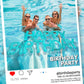Shappy 20'' Happy Birthday Pool Large Floating Letter Balloons with Adhesive Dots Inflatable Pool Decorations for Summer Birthda