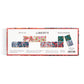 Galison Liberty Domino Set - 28 Double Sided Colorful Floral Patterned Wooden Domino Pieces