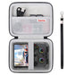 Supmay Hard Carrying Case for RG406V/ RG405V Handheld Game Console  Retro Game Protective Case with Zipper Mesh Pocket for SD Card  USB Charging Cable  User Manual  Black