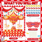 Faccito Carnival Circus Party Games Pin The Stickers on The Large Poster with 24 Pcs Stickers Blindfold Carnival Pin Game Set fo