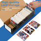 Joyoumess Trading Card Storage Box With Dividers, Cardboard Card Organizer Box For Baseball, Sports, Game, Playing Card Collecti