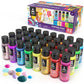ARTEZA 32 Tempera Paint, 2.03oz/60ml Bottles, Washable Tempera Paint for Kids, Includes Neon, Glitter & Glow-in-The-Dark