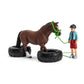 Schleich Farm World, Horse Toys For Kids, Pony Agility Race Playset With Horse Figurines And Accessories 22-Piece Set, Ages 3+