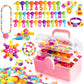 Funzbo 850Pcs Pop Beads - Jewelry Making Kit For 3 4 5 6 7 8 Year Old Little Girls, Arts And Crafts Toys For Kids, Necklace Bracelet Ring Hairband Creativity Snap Set Easter Holidays Birthday Gifts