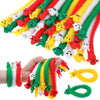 32 Pcs Christmas Stretchy Strings Fidget Toys, Colorful Stretchy Fidgets Sensory Toys, Stress Relief Stretch Sensory Bracelet St
